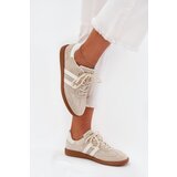 Boto Low Leather Sneakers Women Beige Ismina | shoptok.hr