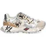 Modne superge EXÉ 134-10 - Leopard/Grey Srebrna