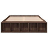  Posteljni okvir rjav hrast 120x190 cm inženirski les | Shoptok.si
