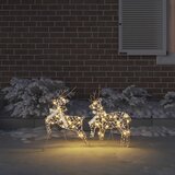  LED Riječni jeleni s 40 LED svjetlima 2 pcs Topla bijela PET | shoptok.hr