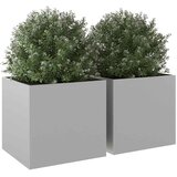  Sadilice 2 kom srebrne 49 x 47 x 46 cm od pocinčanog čelika | shoptok.hr