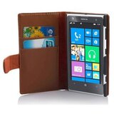 Cadorabo Ohišje, združljivo z Nokia Lumia 1020 v sedlo rjave barve - Zaščitni ovitek iz gladkega umetnega usnja in žep za kartice, (20549128) | Shoptok.si