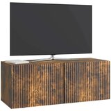 TV Omarica za TV, ki jo lahko montiraš na steno Dimljen hrast, (5000210477) | Shoptok.si
