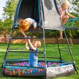 TP Toys - Crni dječji toranj za igru Play Tower Explorer vrhunski dječji zabavni centar | BRANDED IN GREAT BRITAIN | shoptok.hr