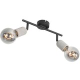 QAZQA Industrijska črna črna z betonom 2-light - Pedra Cene