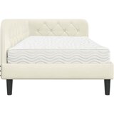  Kutni okvir kreveta Krema 90 x 200 cm Baršun | Eponuda.com