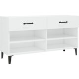 Maison Chic Omarice za obutev - Kopa za čevlje visok sijaj bela 102x35x55 cm inženirski les, (21778212) Cene