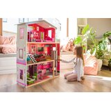 ECO TOYS Velika drvena kućica za lutke s liftom - Malibu residence | shoptok.hr