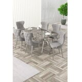 Hanah home trpezarijski set, 7 dijelova, siva | Eponuda.ba