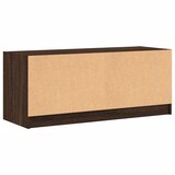 TV ormarić sa staklenim vratima smeđa boja hrasta 102x37x42 cm | Eponuda.ba