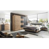 Hom`in OMARA Z DRSNIMI VRATI, barve grafita, barve hrasta | Shoptok.si