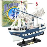  Kolekcionarski model broda, ribarski brod Flying Lady, plava, 24x23cm | shoptok.hr