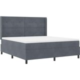 Box spring krevet Tamno siva 180 x 200 cm Baršun | shoptok.hr