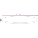 vidaXL Stolna ploča Ø 70x2 5 cm okrugla od masivnog grubog drva manga | shoptok.hr
