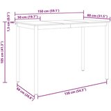  Blagovaonski stolovi Konstruirano drvo | shoptok.hr