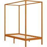 Maison Chic Posteljni okvir - Enojna postelja - Postelja za odrasle z baldahinom medeno rjav iz borovine 100x200 cm, (21696141) | Shoptok.si