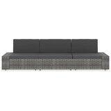  Modularni trosjed od poliratana sivi | shoptok.hr