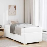  Konstrukcija postelje Bela 100 x 200 cm Umetna koža | Shoptok.si