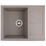 Sudopera usadna pravougaona 50x62x21,5 sifon 11 cm granit bez+s1