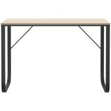  Stol za računalo crni i boja hrasta 110 x 60 x 73 cm od iverice | shoptok.hr