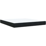 vidaXL Box spring postelja z vzmetnico črna 180x200 cm žamet | Shoptok.si