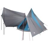 vidaXL Družinski tipi šotor s streho Modra in siva 510 x 690 x 330 cm, (5000043483) | Shoptok.si