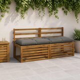  Jastučić za klupu VIANEN 100% poliester Siva 150 x 50 x 12 cm | shoptok.hr