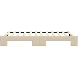  Dnevni krevet na razvlačenje krem 100 x 200 cm od tkanine | shoptok.hr