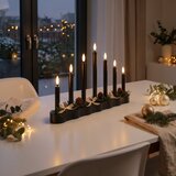 Brilagi LED božićni svećnjak 7xLED/2xAA crna | Eponuda.com