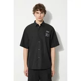 Undercover Pamučna košulja za muškarce, boja: crna, relaxed, s klasičnim ovratnikom, UC1D4407