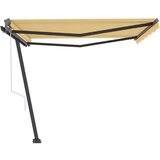  Samostojeća automatska tenda 450 x 300 cm žuto-bijela | shoptok.hr