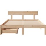  Okvir kreveta bez madraca 120 x 190 cm od masivne borovine | shoptok.hr