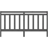  Uzglavlje za krevet sivo 206 x 4 x 100 cm od masivne borovine | shoptok.hr