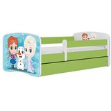 HAPPYKIDS Dječji krevet Dreamy Frozen 180x80 sa madracem s ladicom Zelena | shoptok.hr