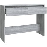  Konzolni stol siva boja hrasta 100x35x76,5 cm konstruirano drvo | shoptok.hr