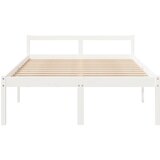  Krevet za starije osobe bijeli 140 x 200 cm od masivne borovine | shoptok.hr