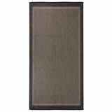 vidaXL Zunanja preproga ploščato tkanje 100x200 cm temno rjava Cene