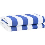 vidaXL Tkanina za zamjenu tende Plava i bijela 10x1.6 m | shoptok.hr