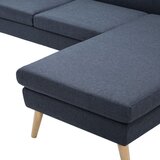  Kutna garnitura s presvlakom od tkanine 186 x 136 x 79 cm tamnosiva | shoptok.hr