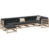 vidaXL 7-dijelni set vrtnih sofa s jastucima od masivne borovine Cijene