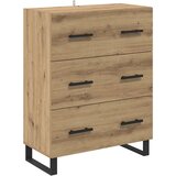 vidaXL Strani šal s predalom Umetni hrast 69,5 x 34 x 90 cm, (5000108600) | Shoptok.si