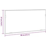  Ogledalo s ormarićem za kupaonicu s LED svjetlom smeđi hrast 80x37 cm | shoptok.hr