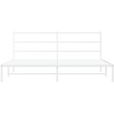  Metalni okvir za krevet s uzglavljem bijeli 180x200 cm | shoptok.hr