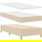  okvir postelje z vzmetnico Komplet 2 Krem Tkanina 90 x 200 cm, (22067306) | Shoptok.si