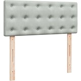 Box spring krevet s madracem svjetlosivi 120x200 cm baršunasti | shoptok.hr