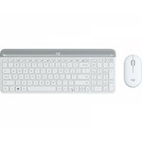 Logitech MK470 Wireless Desktop US bela tastatura + miš Cene