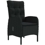  7-dijelni vrtni blagovaonski set s jastucima crni | shoptok.hr