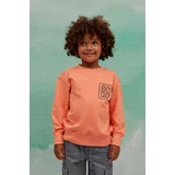 Zippy Otroški bombažen pulover oranžna barva