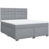  Krevet s oprugama i madracem svjetlosivi 180x200 cm od tkanine | shoptok.hr