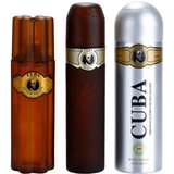 Cuba Gold darilni set toalenta voda 100 ml + vodica po britju 100 ml + deodorant 200 ml za moške | Shoptok.si